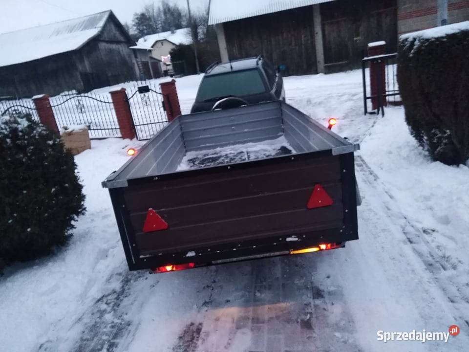 Przyczepa przyczepka samochodowa nowa burtowe Kraczkowa