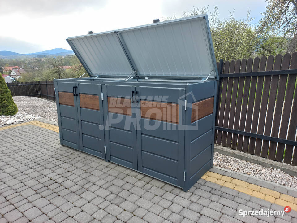 Zabudowa koszy na śmieci wiata śmietnikowa sprzedam