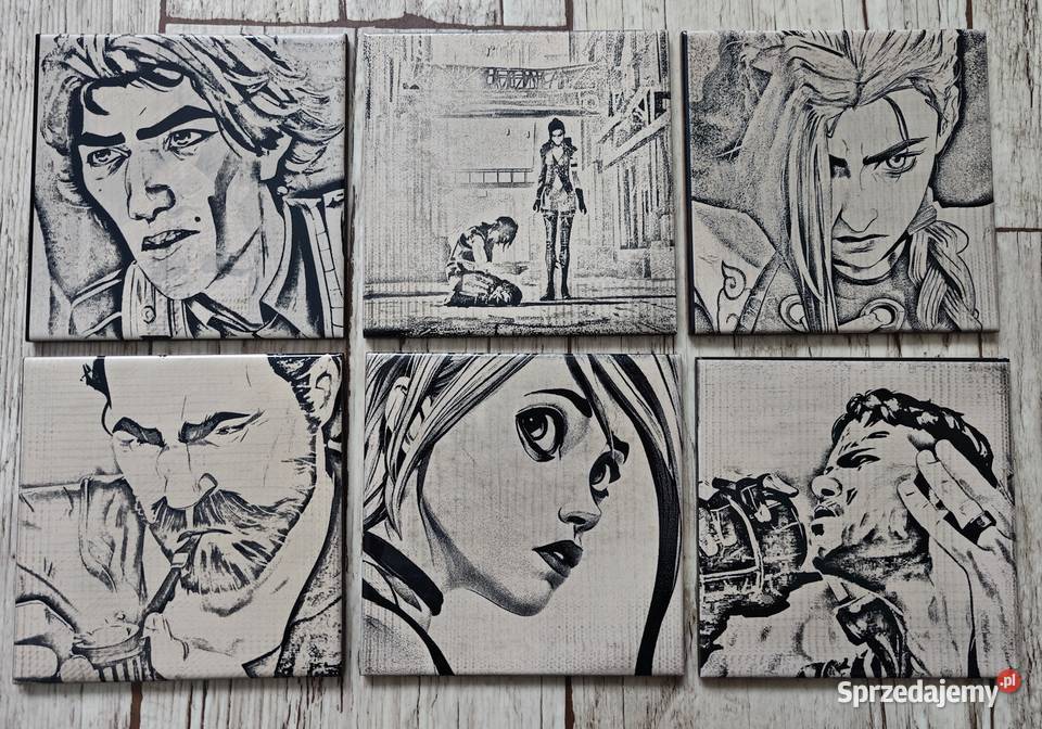 Arcane kadry z filmu serialu wygrawerowane na Obrazki i obrazy Jankowice