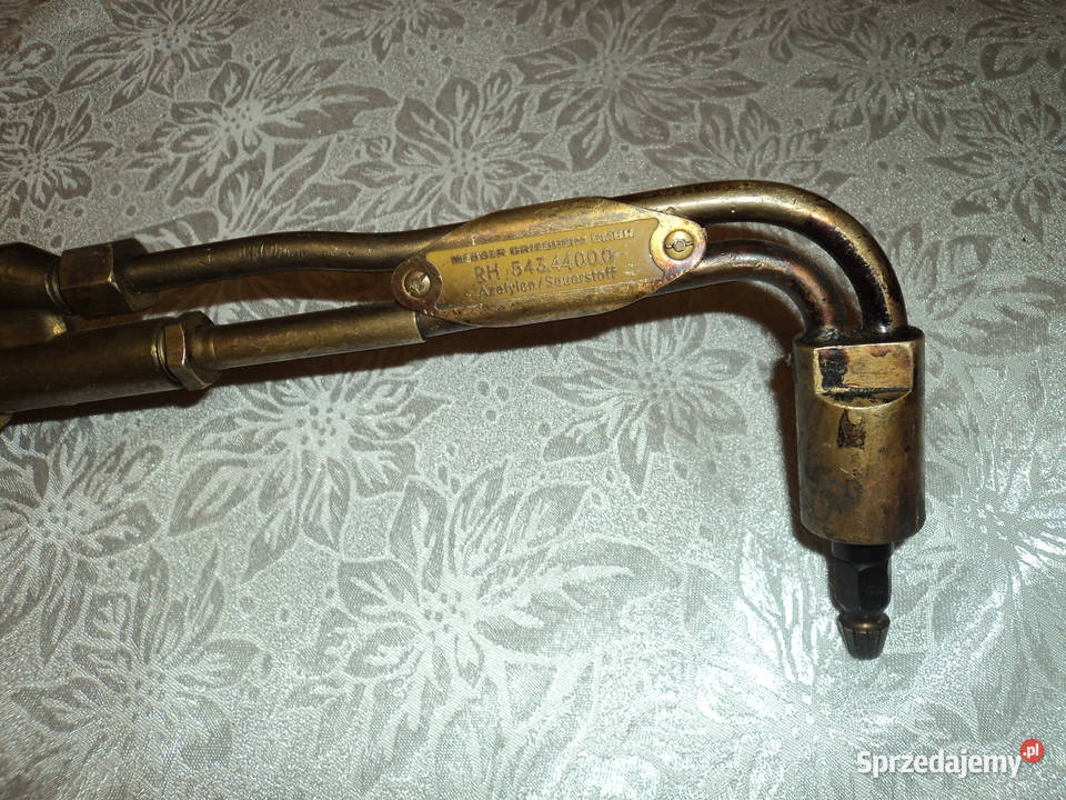 Piękny przedwojenny palnik acetyltlen MESSER Nowy Sącz