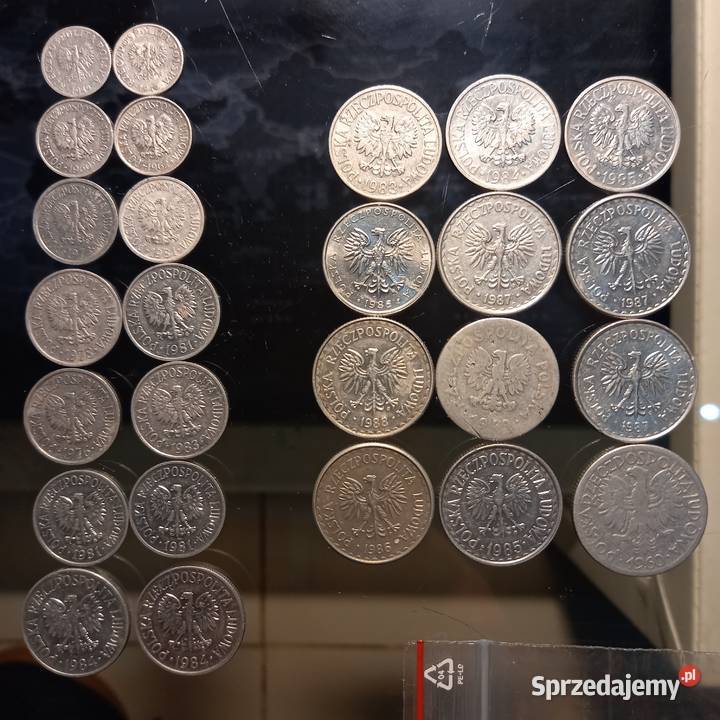 monety obiegowe 1949 1988 PRL 26 sztuk całość lubelskie