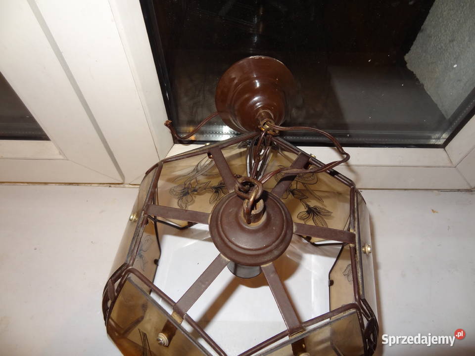 Żyrandol lampa wisząca PRL Poznań sprzedam