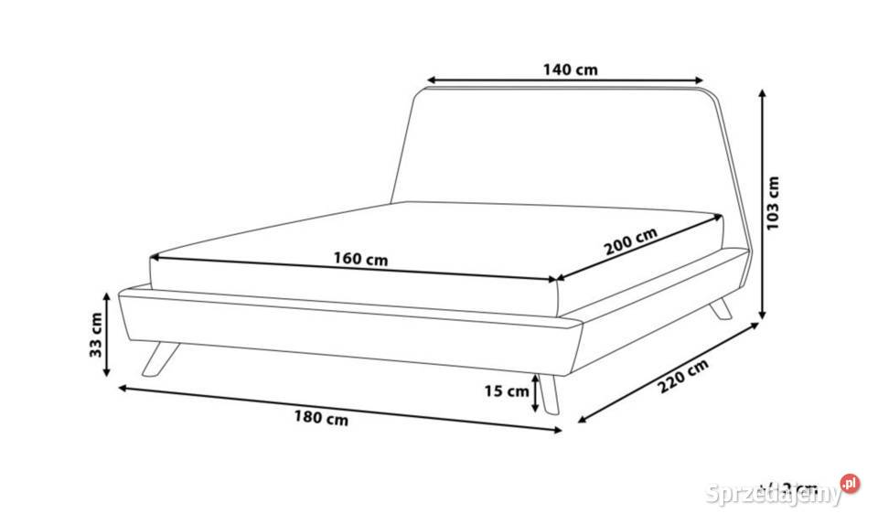 Łóżko tapicerowane Beliani Vienne dwuosobowe Kraków