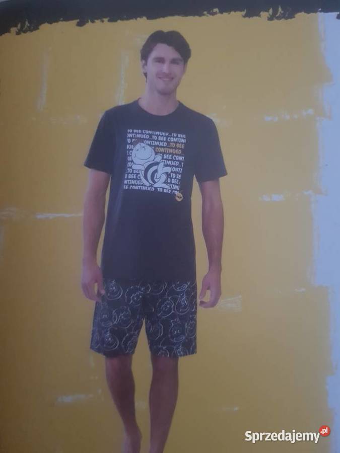 Piżama męska rozmiar XL Pszczółka Maja szary/srebrny Warszawa