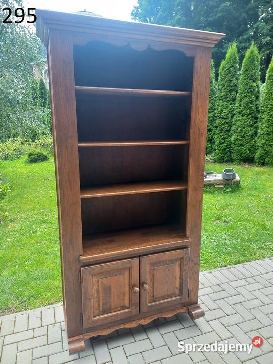 Regał na książki dębowy Biblioteka Szafka 295