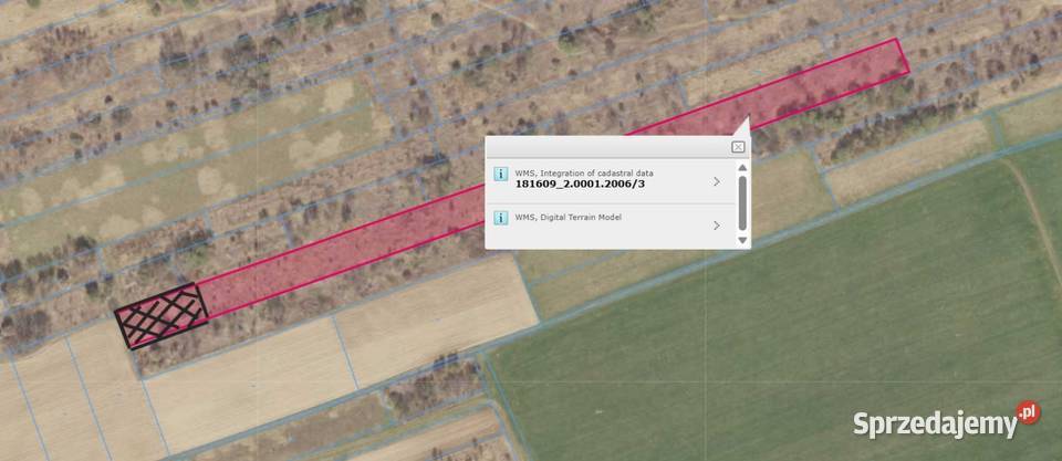 Działka rolna 1075a Krasne Rzeszów sprzedam