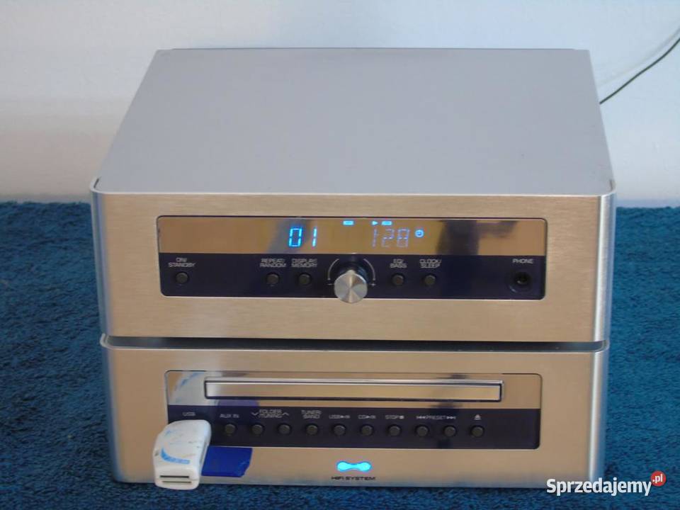 Wieża TCM USB mp3 CD AUX radio sprawna WYSYŁKA Jasło