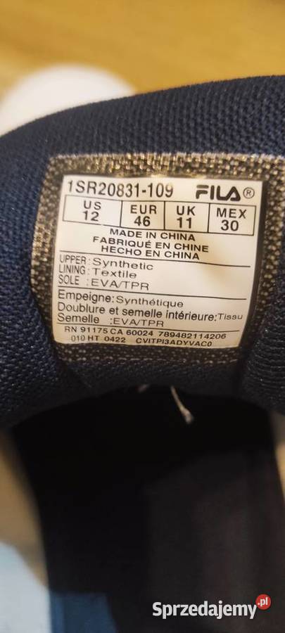 Sprzedam buty FILA 46cm Półbuty małopolskie Poronin