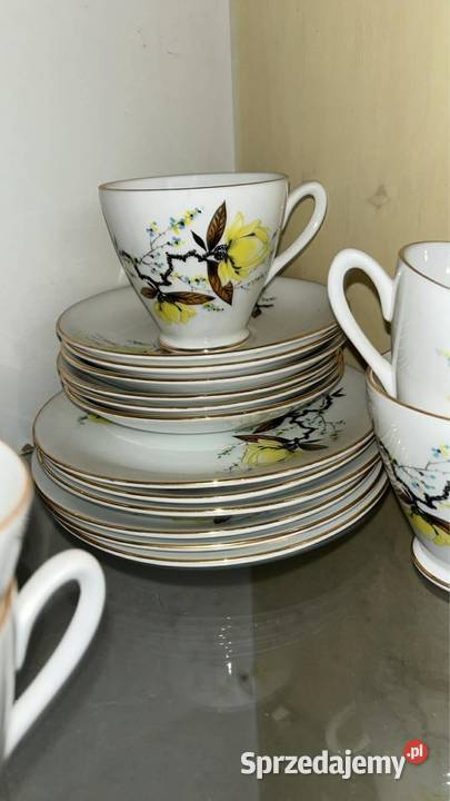 Filiżanka z talerzykiem deserowym Windsor Made pomorskie Gdańsk sprzedam