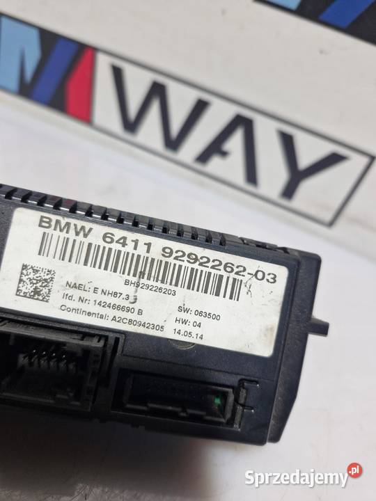BMW E81 E87 E90 E92 E82 STEROWANIE PANEL