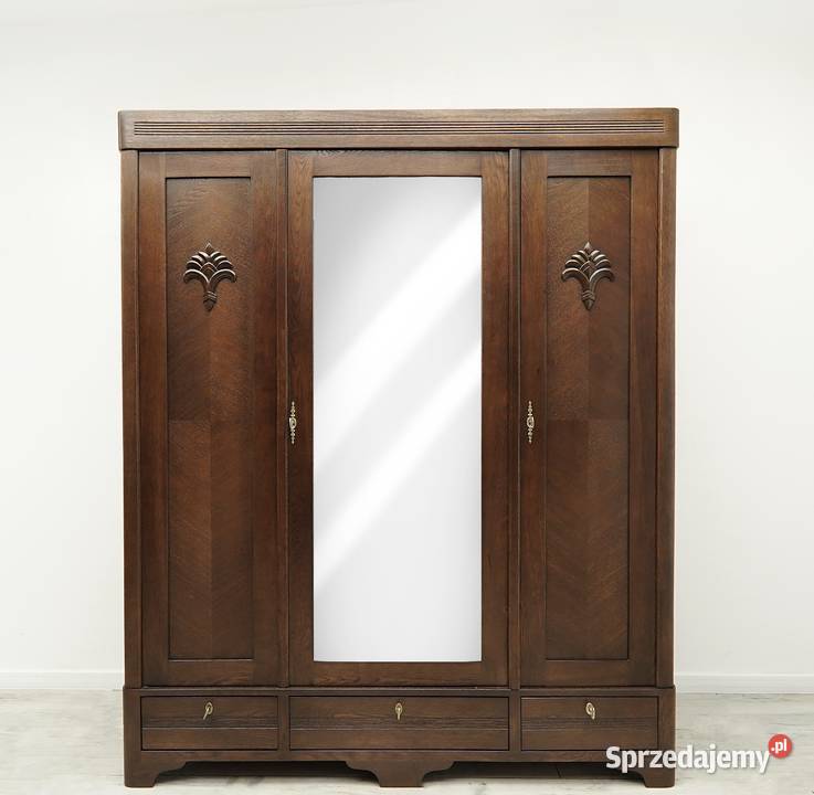 Antyczna secesyjna szafa z pocz XX wieku Jerka