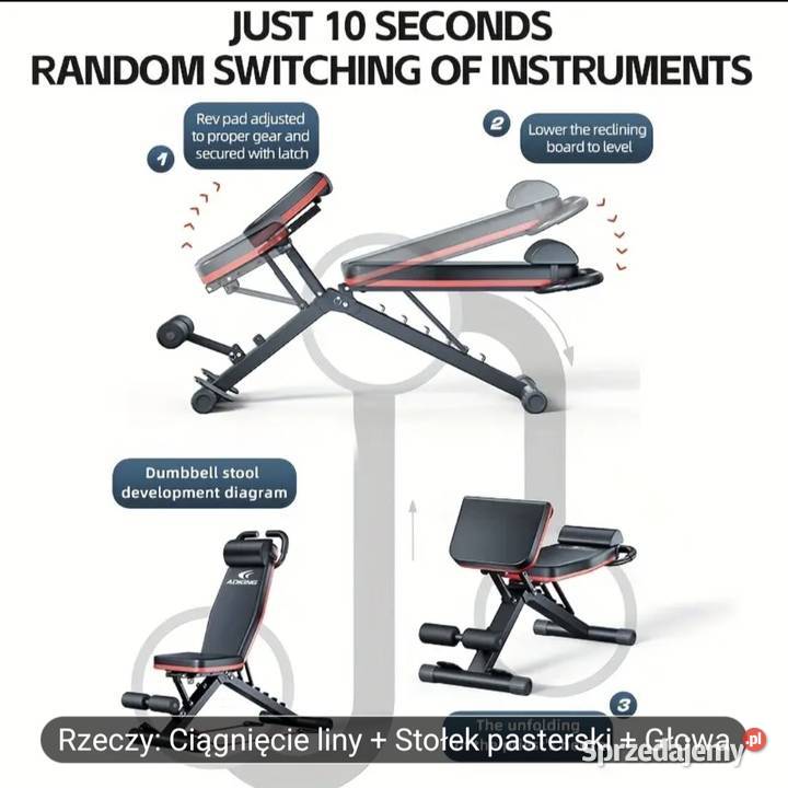 Ławka do ćwiczeń wielofunkcyjna Sierakowo