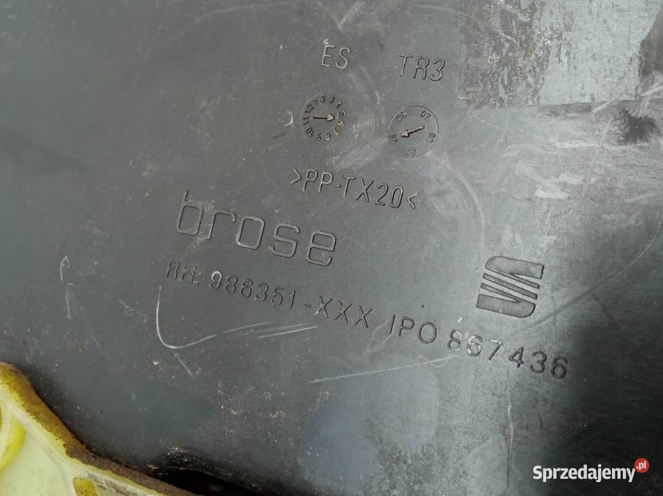 MECHANIZM SZYBY PRAWY PRZÓD 1K0959792H osobowe sprzedam