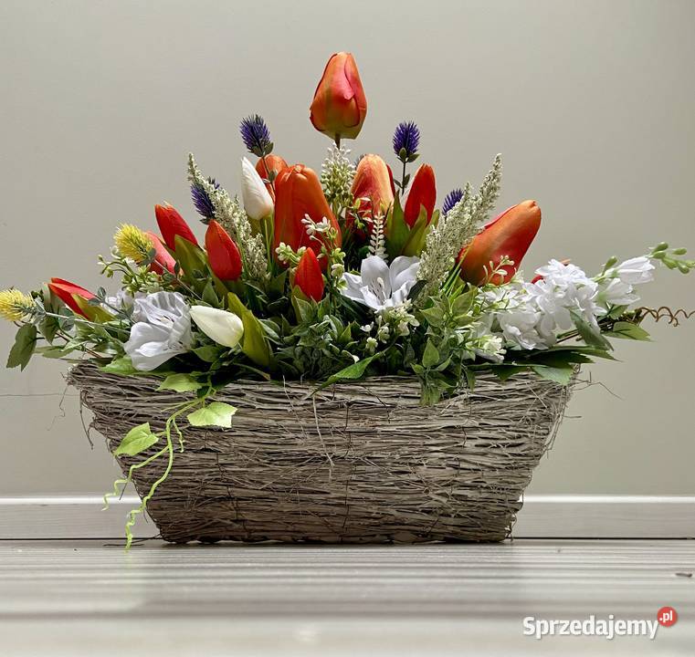 Kompozycja kwiaty sztuczne Pozostałe Kalisz