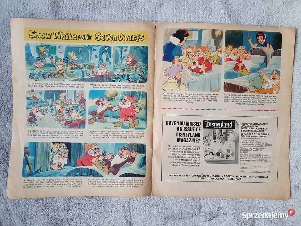 Disneyland komiks z 1972 roku w jęz angielskim Gdynia sprzedam
