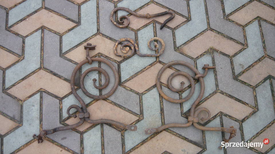 Okucia bryczki sań powozu kute kowalskie stare Sokółka