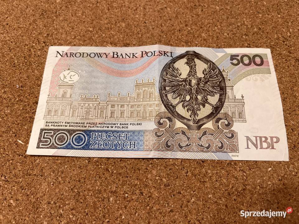 Sprzedam banknot o nominale 500zl seria AA mazowieckie Warszawa sprzedam