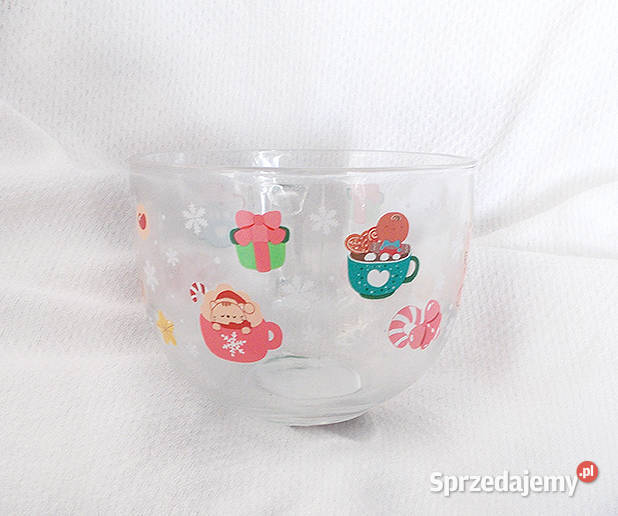 szklany kubek we wzory szeroki kubek ze szkła kujawsko-pomorskie Bydgoszcz