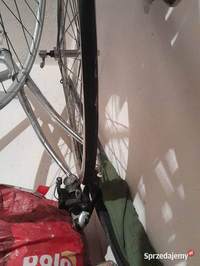 Rama do roweru szosowego z widelcem niklowanym Modlna