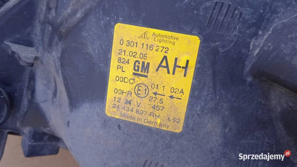ZAFIRA A LAMPA PRZÓD PRAWA SOCZEWKA XENON EU Lampy przednie Zbierkowo