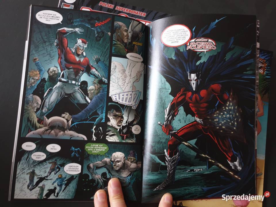 Polski Superbohater Biały Orzeł 3 wersje kredowy papier