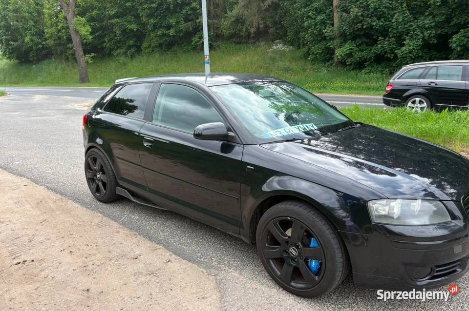 Audi a3 2009r 19tdi dużym serwisie czarny Mrągowo sprzedam