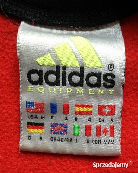 Vintage bluza ADIDAS EQUIPMENT z kapturem M made Rozmiar M Warszawa