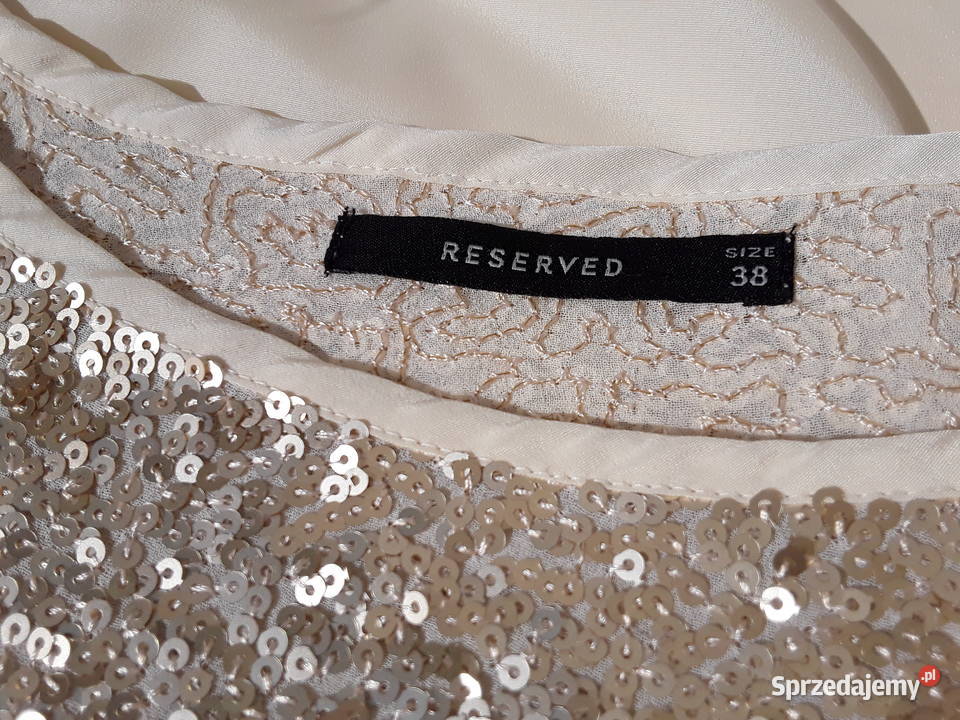 Bluzeczka ze złotymi cekinami Reserved r38 mazowieckie Warszawa