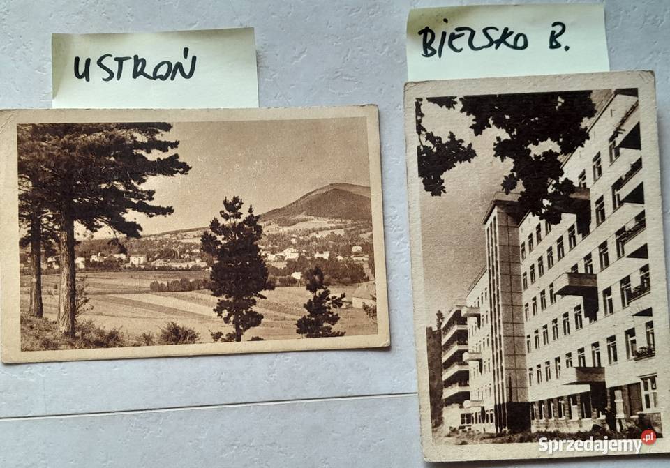 Dwie stare polskie pocztówki kartki pocztowe śląskie Dąbrowa Górnicza sprzedam