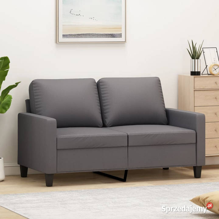 2osobowa sofa szary 120 sztuczna skóra WM359134 Warszawa