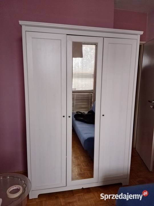 Szafa IKEA Aspelund biała 3drzwiowa mazowieckie Warszawa