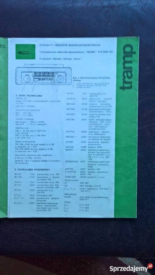 Schemat Diora Odbiornik Samochodowy Tramp SMP301 dolnośląskie Wrocław