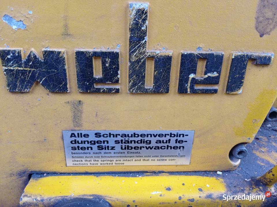 Zagęszczarka płyta wibracyjna Weber diesel Werchrata