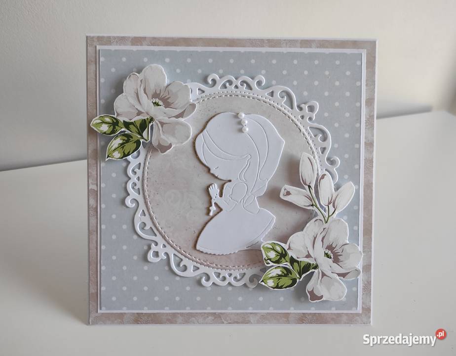 Kartka ręcznie robiona z okazji Pierwszej Łódź