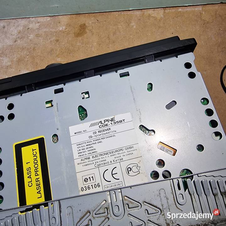 Radio samochodowe Alpine CDE135BT Bluetooth Aux Alpine Dzierzby Szlacheckie