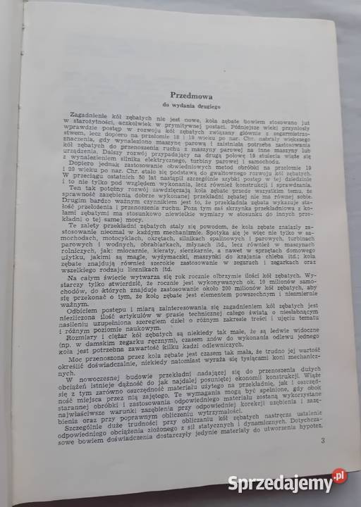 K Ochęduszko Koła zębate Tom 1 Konstrukcja PWT Antykwariat wielkopolskie Koźminek
