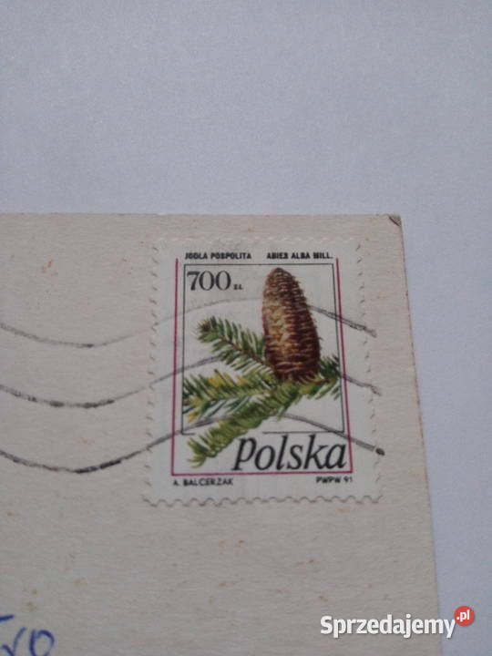 Pocztówka z Wisły 1991r Ze znaczkiem Antyki, Sztuka, Kolekcje Dąbrowa Górnicza sprzedam