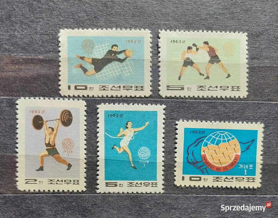 Korea północna znaczki 196465 piękny zbiór z Warszawa