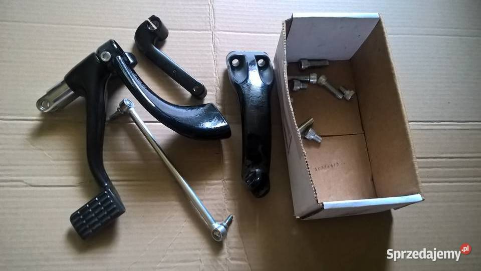 Dźwignia hamulca set lewy prawy cięgno Harley Tuszyn