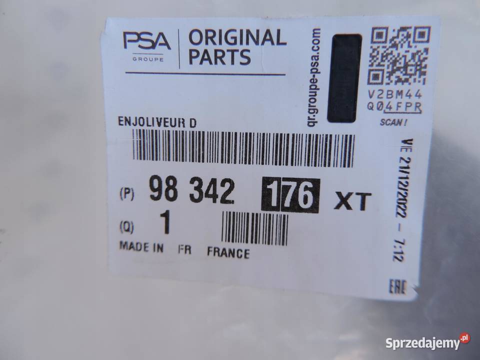 OPEL MOKKA II LISTWA BŁOTNIKA TYŁ PRAWA NOWA kujawsko-pomorskie