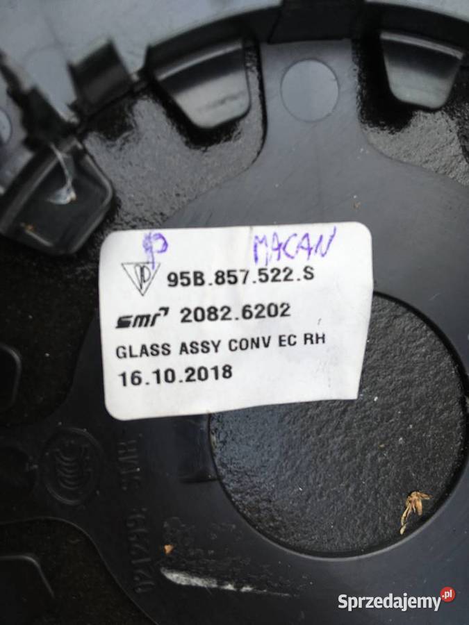 lusterko porsche MACAN 95B857522 Szczecin sprzedam