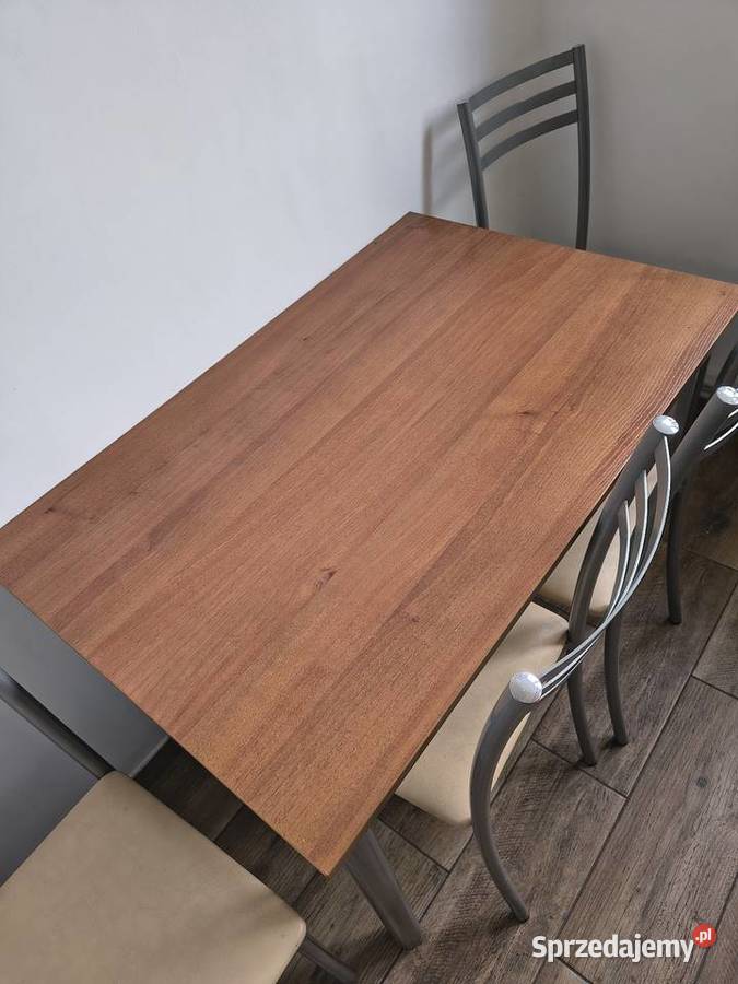 Zestaw Stół kuchenny do jadalni 4 krzesła Kęty