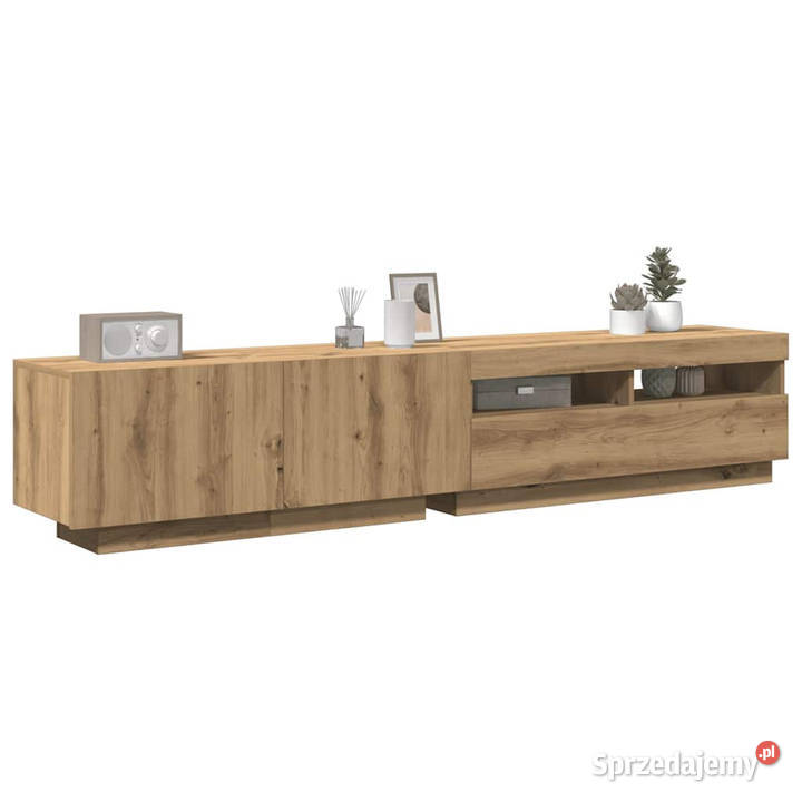 Szafka pod TV z oświetleniem LED dąb artisan Warszawa sprzedam