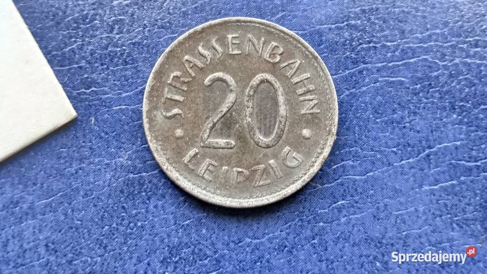 Stare monety 20 fenig 1919 Leipzig Niemcy Lesko