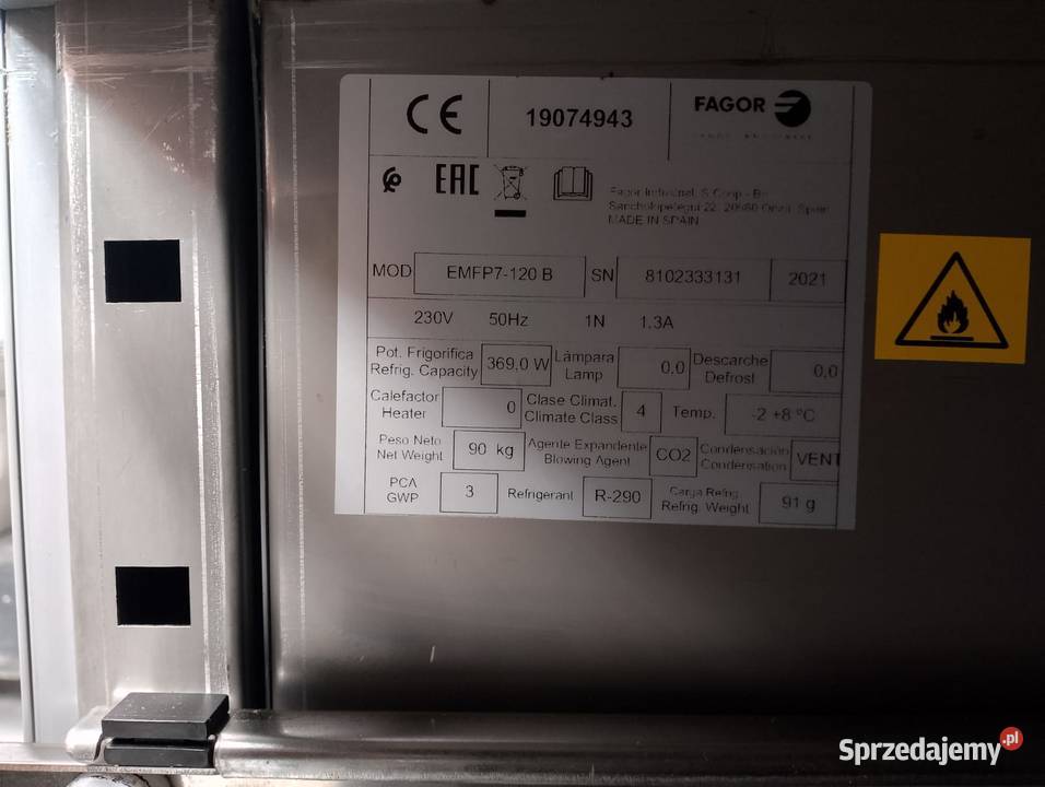 Kuchnia elektryczna 6paln 1560 kW CE760 FAGOR Wrocław