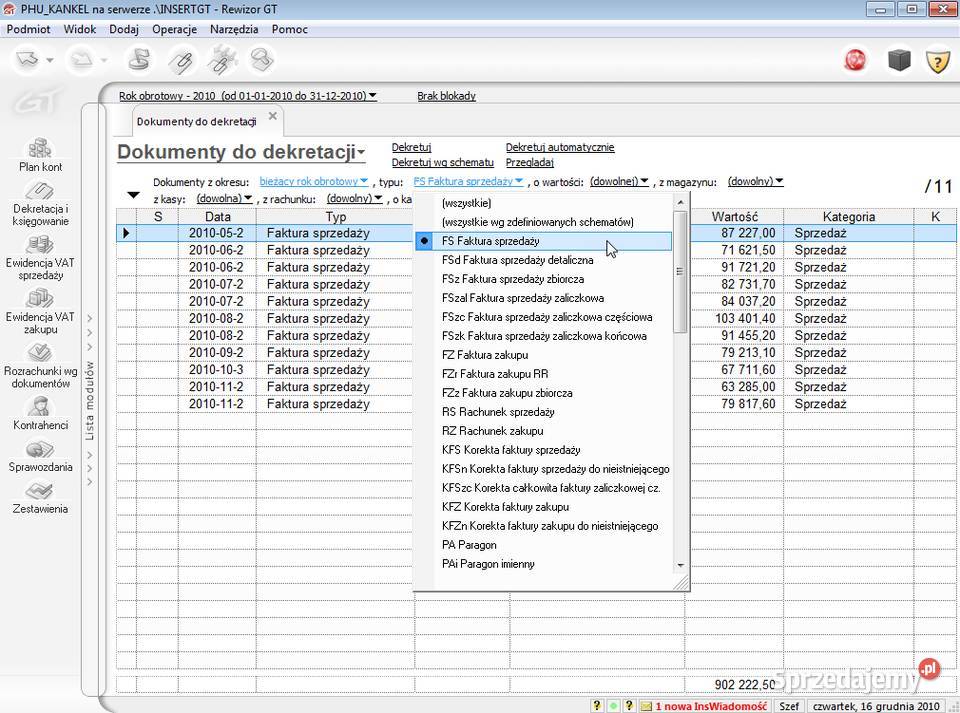 InsERT Rewizor GT system finansowoksięgowy polski Gorzów Wielkopolski