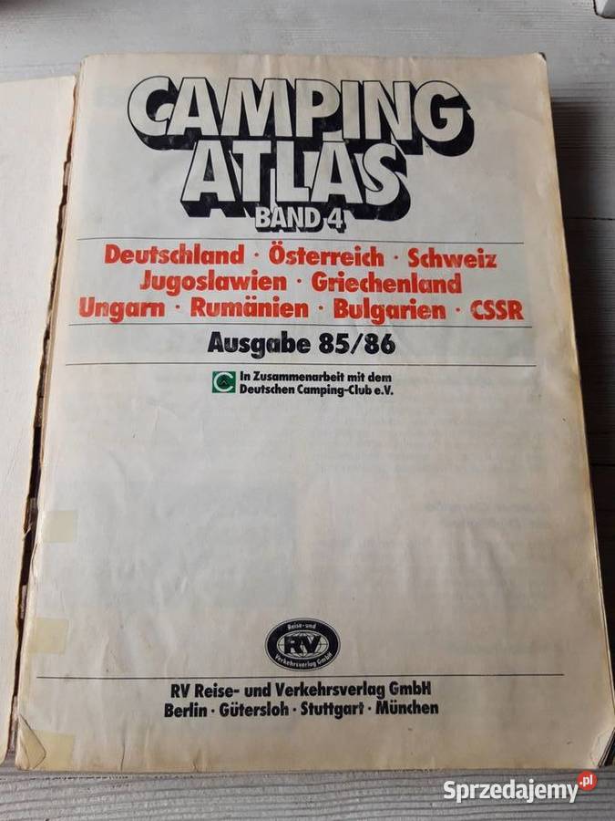 Camping Atlas Ausgabe 19851986 kolekcjonerski Bielsko-Biała