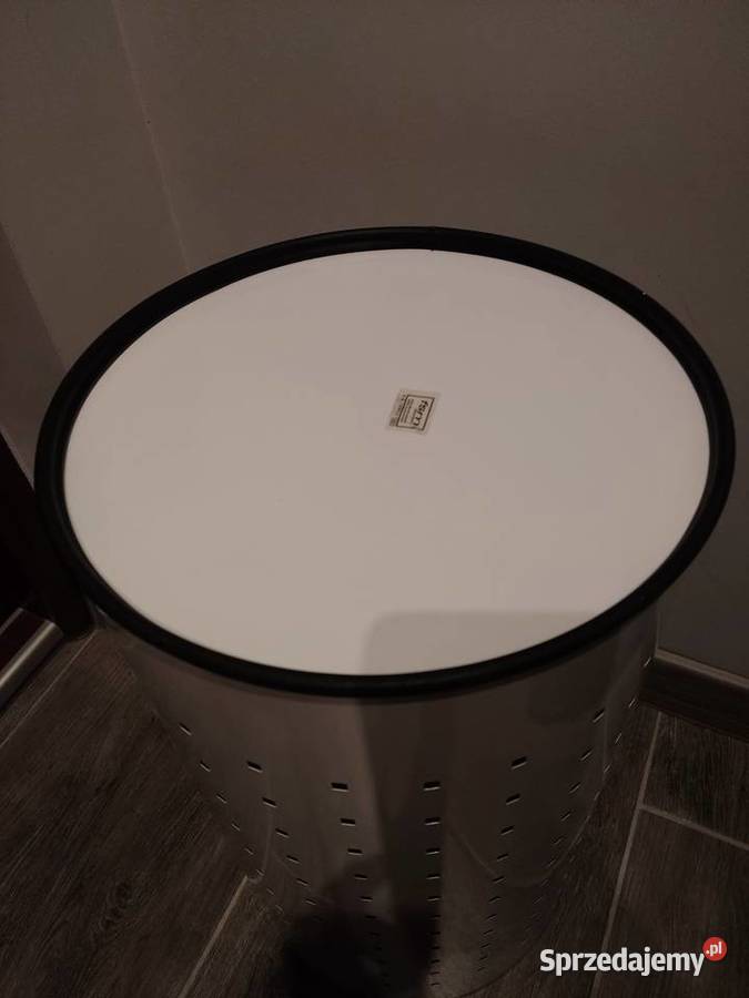 Kosz pojemnik okrągły na pranie z pokrywką