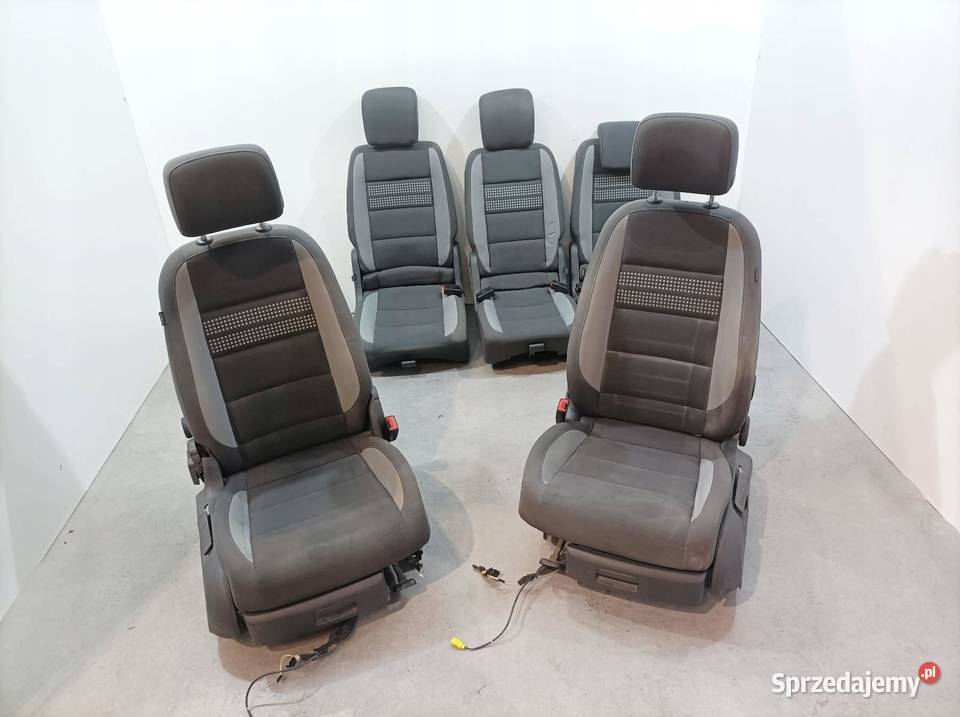 FOTELE PRZÓD II RZĄD KPL 1T3 KOMPLET VW