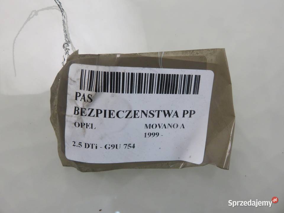 PAS PRAWY PRZEDNI OPEL MOVANO A 1999 330412276